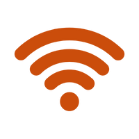orange wifi signal icon