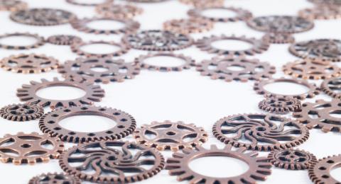gears on a white background