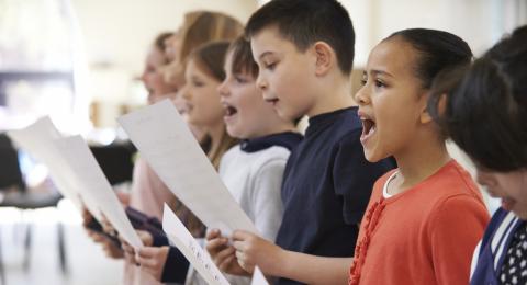 Children singing