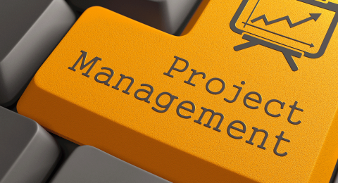 Project management keyboard button