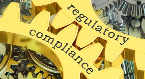 gears labeled regulatory and compliance