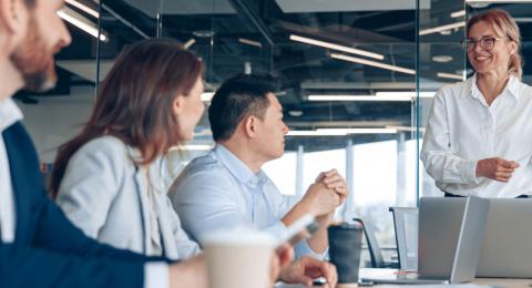 Business Colleagues in Conference Room 