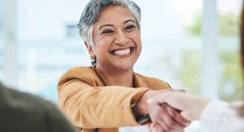 business people shaking hands