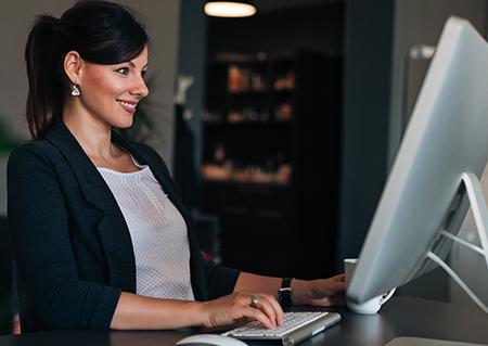 Person using computer