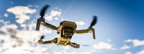 drone in flight